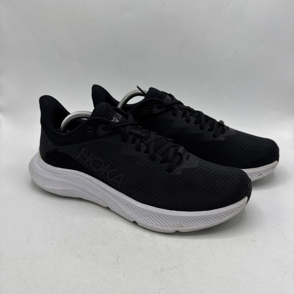 Hoka One One Solimar Shoes Mens 9.5 Black White Running Athletic Sneakers‎ main image 6